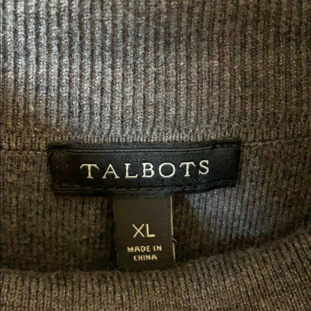 Talbots Grey Turtleneck Shell - Picture 3 of 6